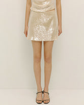 ELODIE REED SEQUIN MINI SKIRT